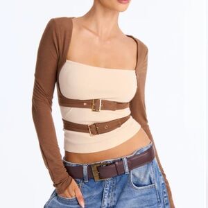 Y2K Buckle Long Sleeve